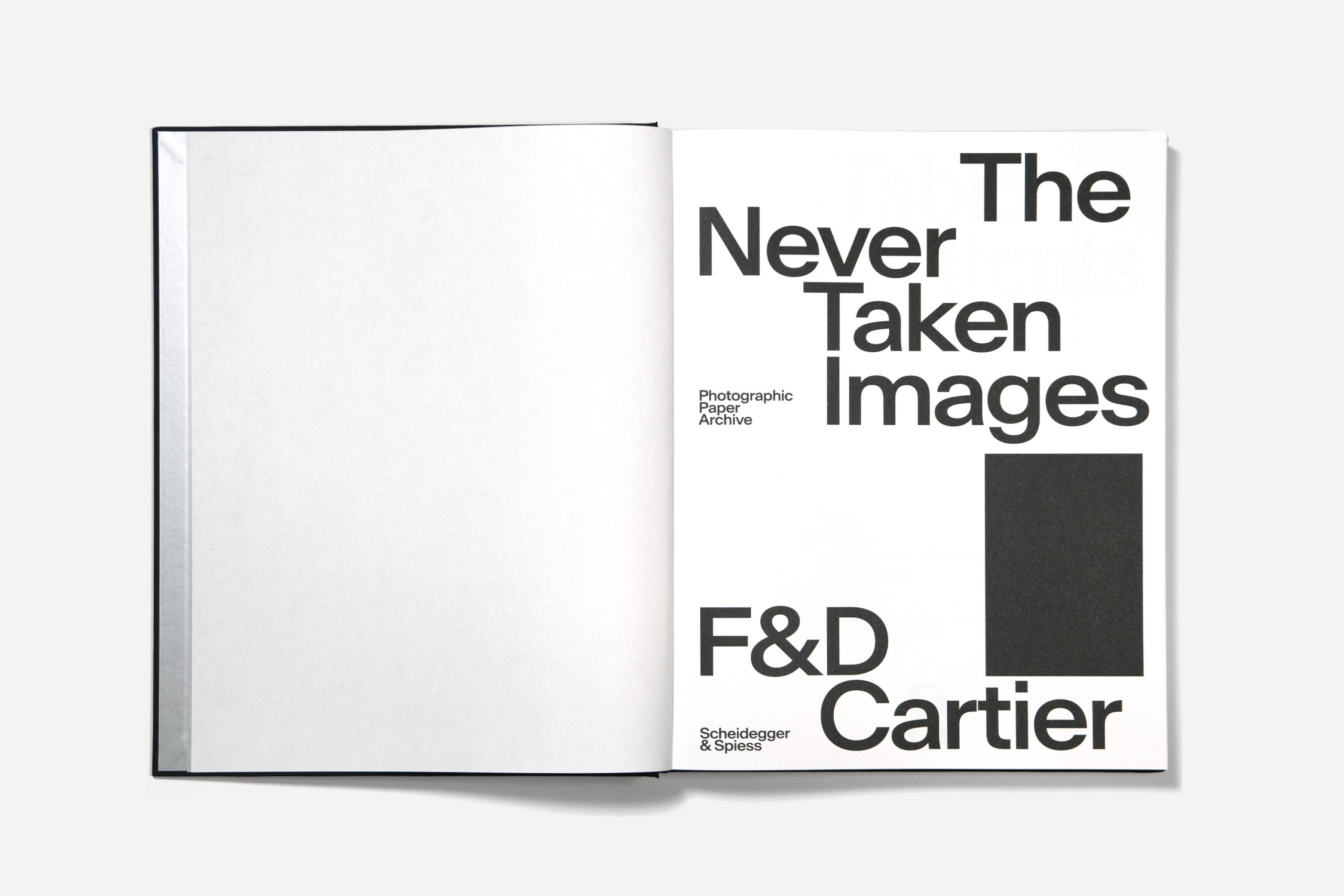 The Never taken images - F&D CartierBook design - Balmer Hählen