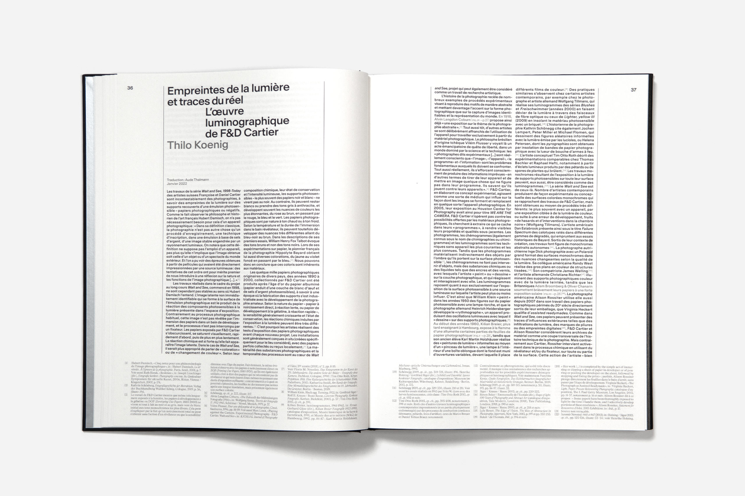 The Never taken images - F&D CartierBook design - Balmer Hählen